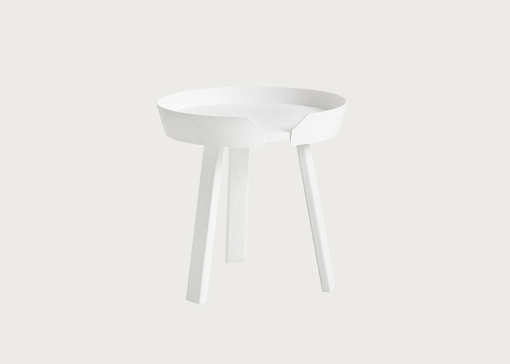 Around Coffee Table Small White