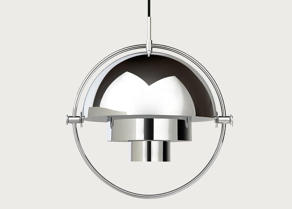 Multi-Lite Pendant Light Chrome Frame Chrome