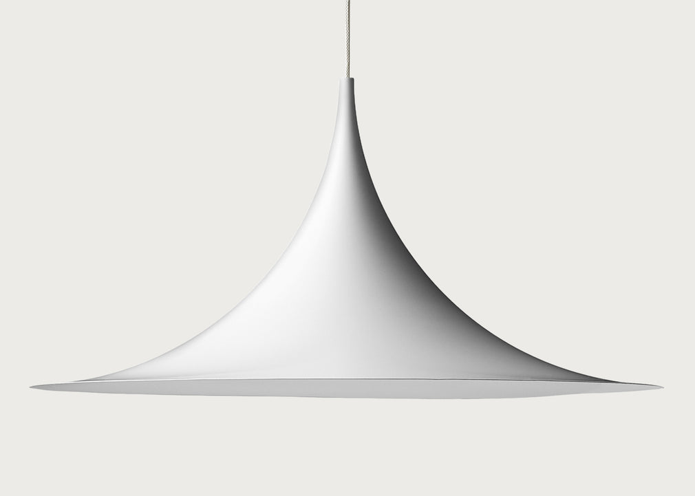 Semi Pendant Light Matt White / Large