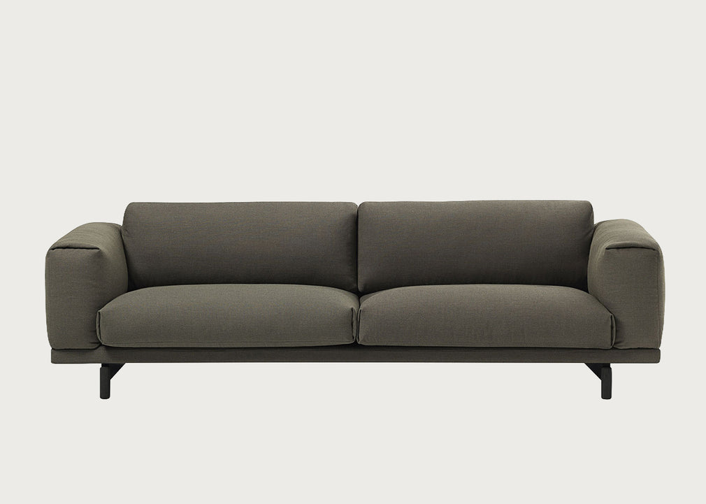 Rest 3 Seater Sofa Kvadrat Fiord Dark Green 961