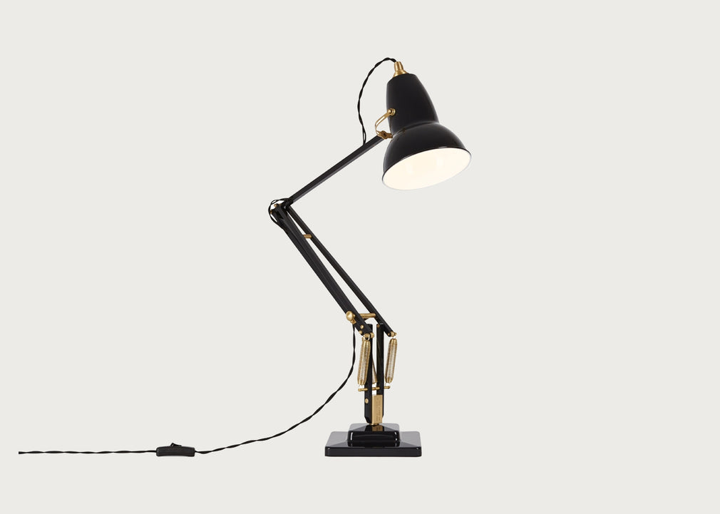Original 1227 Brass Desk Lamp Jet Black