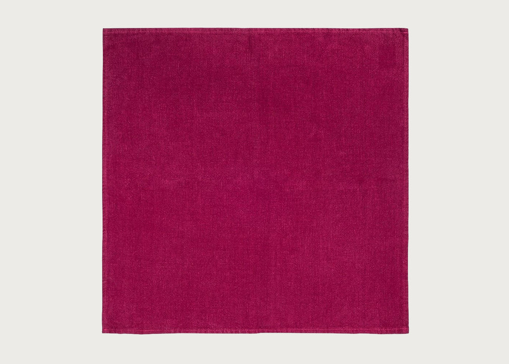 Heal's Linen Napkin Wine Red Linen