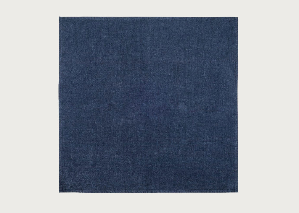 Heal's Linen Napkin Midnight Blue Linen