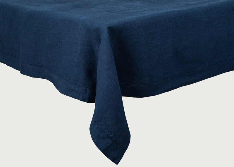 Heal's Linen Tablecloth Midnight Blue Linen