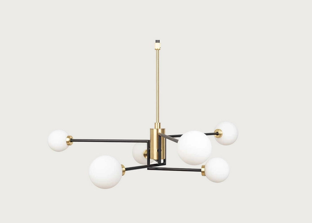 Balance Multi Arm Chandelier Black