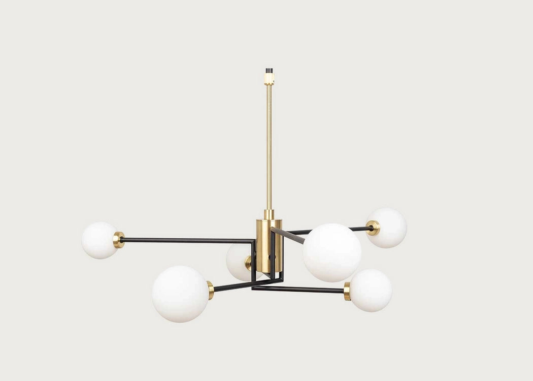 Balance Multi Arm Chandelier Black