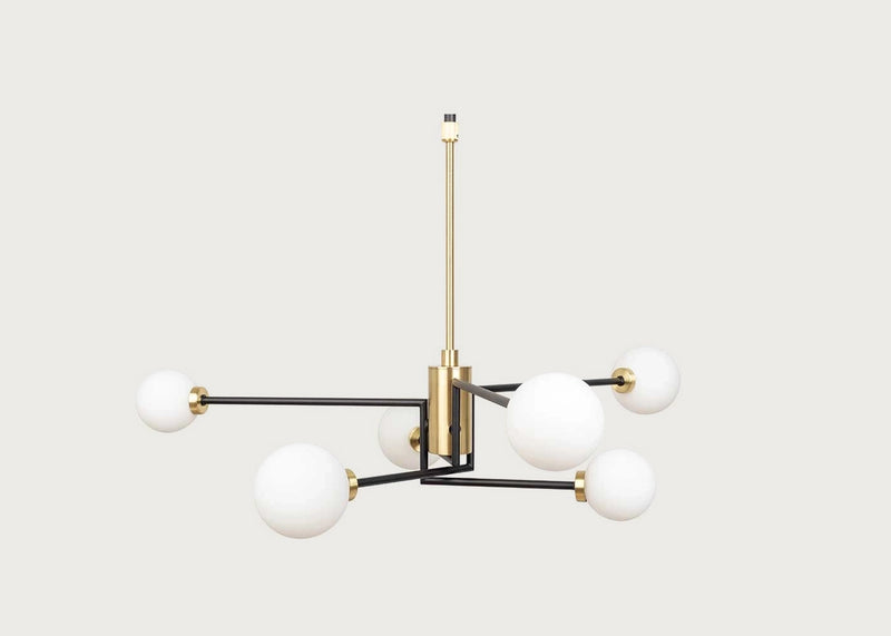 Balance Multi Arm Chandelier Black