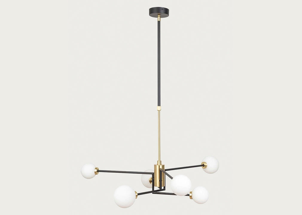 Balance Multi Arm Chandelier Black