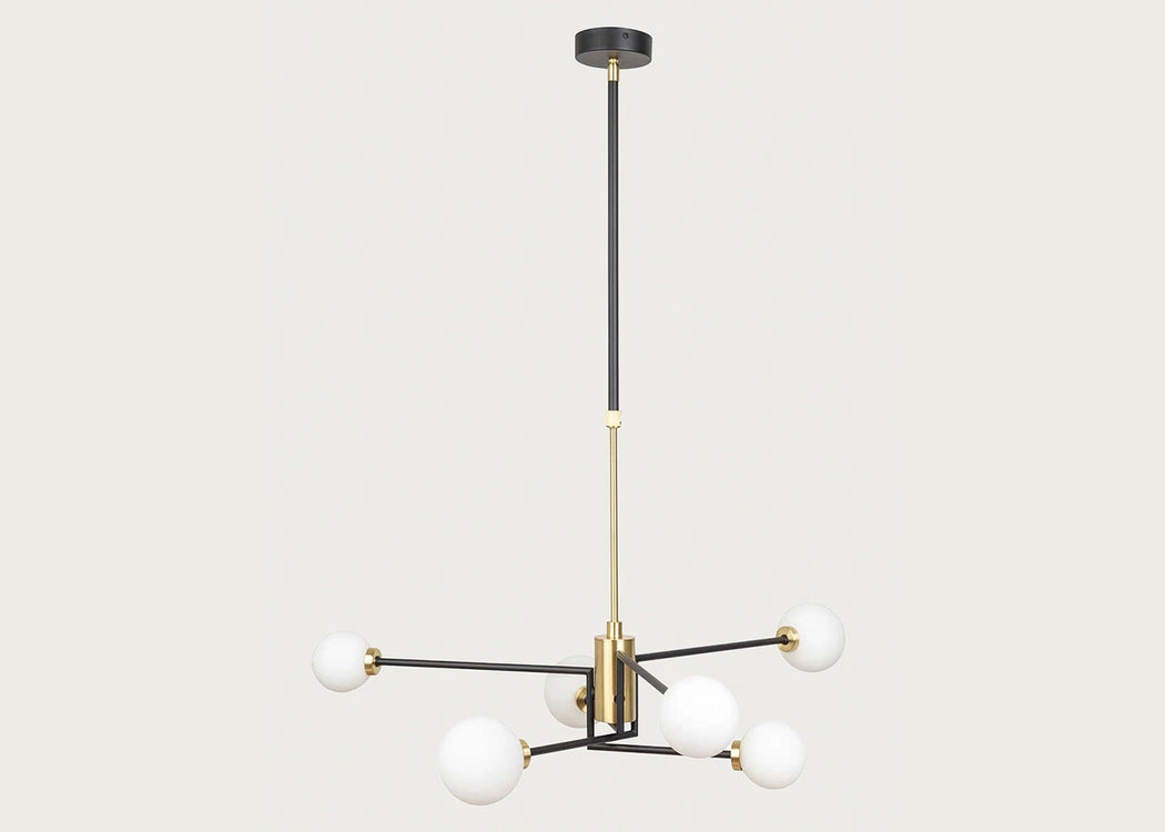 Balance Multi Arm Chandelier Black
