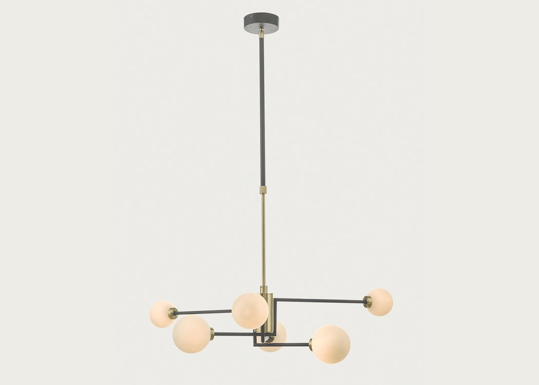 Balance Multi Arm Chandelier Black