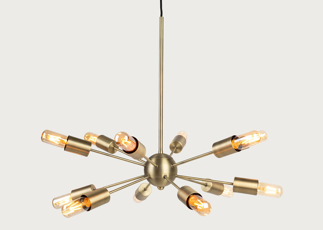 Mega Junction Chandelier 12 Arm Chandelier Antique Brass
