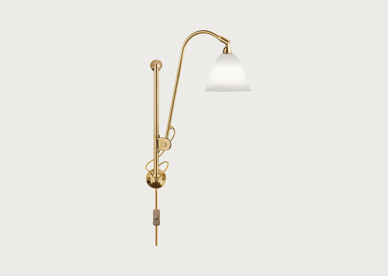 Bestlite BL5 Wall Light Brass Base Bone China