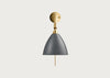 Bestlite BL7 Wall Light Brass Base Grey