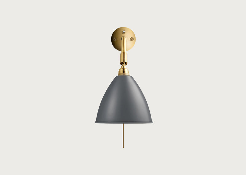 Bestlite BL7 Wall Light Brass Base Grey