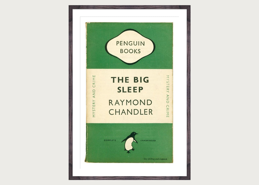 The Big Sleep Book Cover Penguin Books Framed Print
