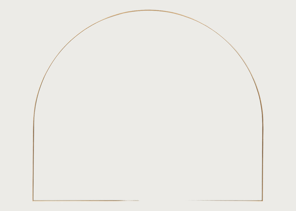 Fine Edge Mirror Over Mantle Gold / Large