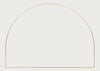 Fine Edge Mirror Over Mantle Gold / Medium