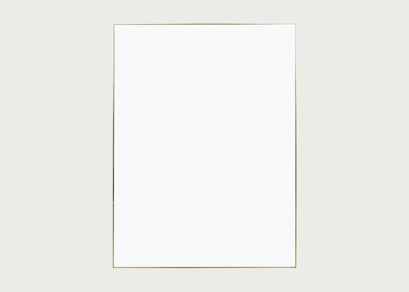 Fine Edge Mirror Rectangular Gold / 100cm / 75cm