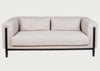 Massimo 3 Seater Sofa Tundra Texture Stone / Black Ash