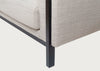 Massimo 3 Seater Sofa Tundra Texture Stone / Black Ash