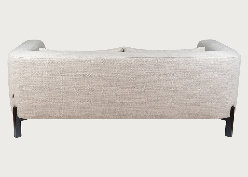 Massimo 3 Seater Sofa Tundra Texture Stone / Black Ash