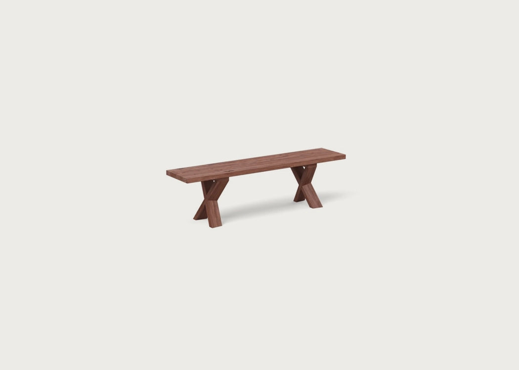 Bespoke Dining Bench Oslo Oiled Walnut / 200cm / Straight