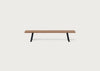 Bespoke Dining Bench Madrid Smoked Oiled Oak / 220cm / Straight
