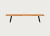 Bespoke Dining Bench Madrid Natural Oiled Oak / 240cm / Straight