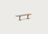 Bespoke Dining Bench Lisbon Grey Oiled Oak / 200cm / Straight