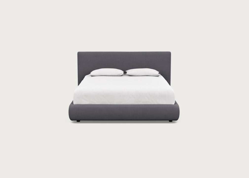 Alba Storage Bed King / Tundra Texture Pewter / No Storage