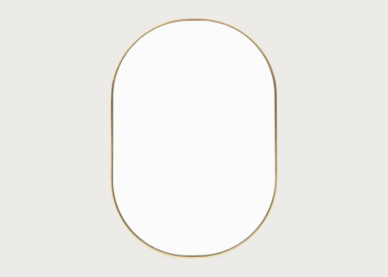Fine Edge Mirror Oval Gold / Small