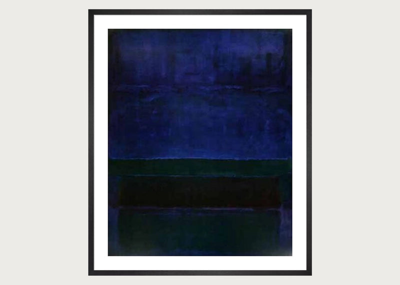 Blue Green & Brown by Mark Rothko Framed Print