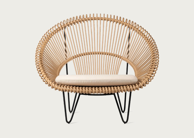 Roy Cocoon Chair Camel Wicker