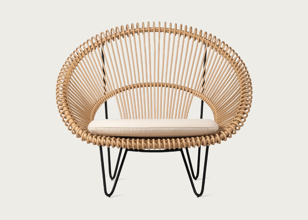 Roy Cocoon Chair Camel Wicker
