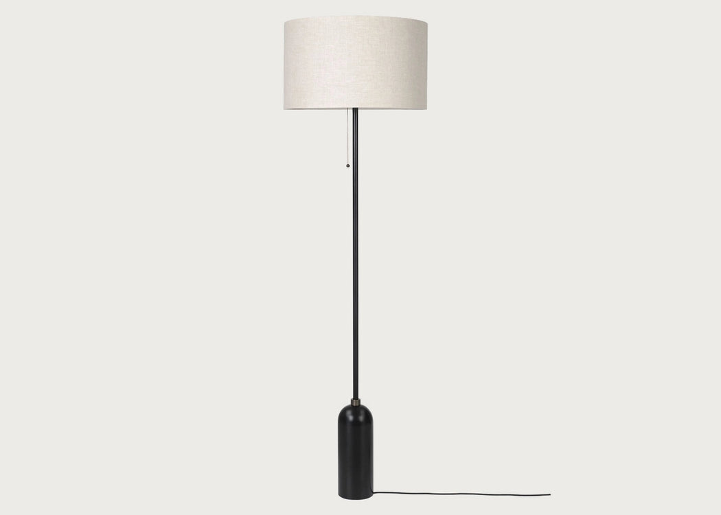 Gravity Floor Lamp Blackend Steel / Canvas