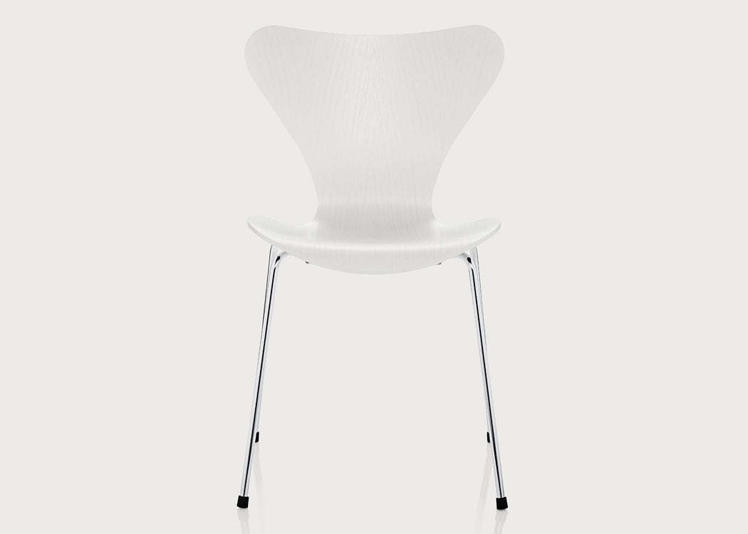 Series 7 Chair Coloured Ash White / Chrome