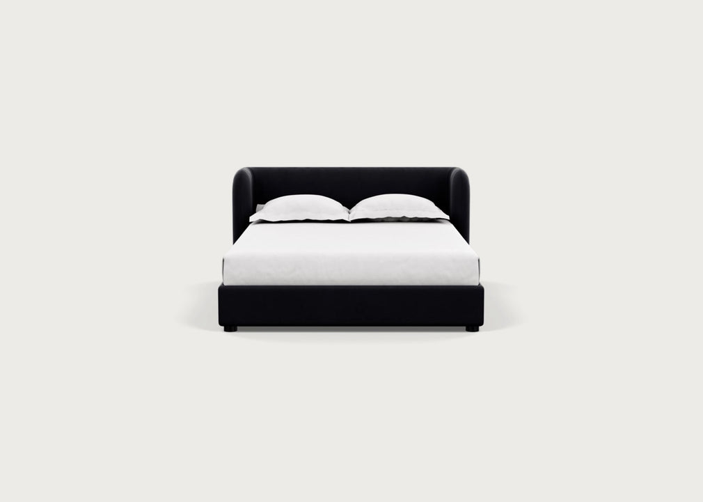 Group Bed Double / Velvet Black
