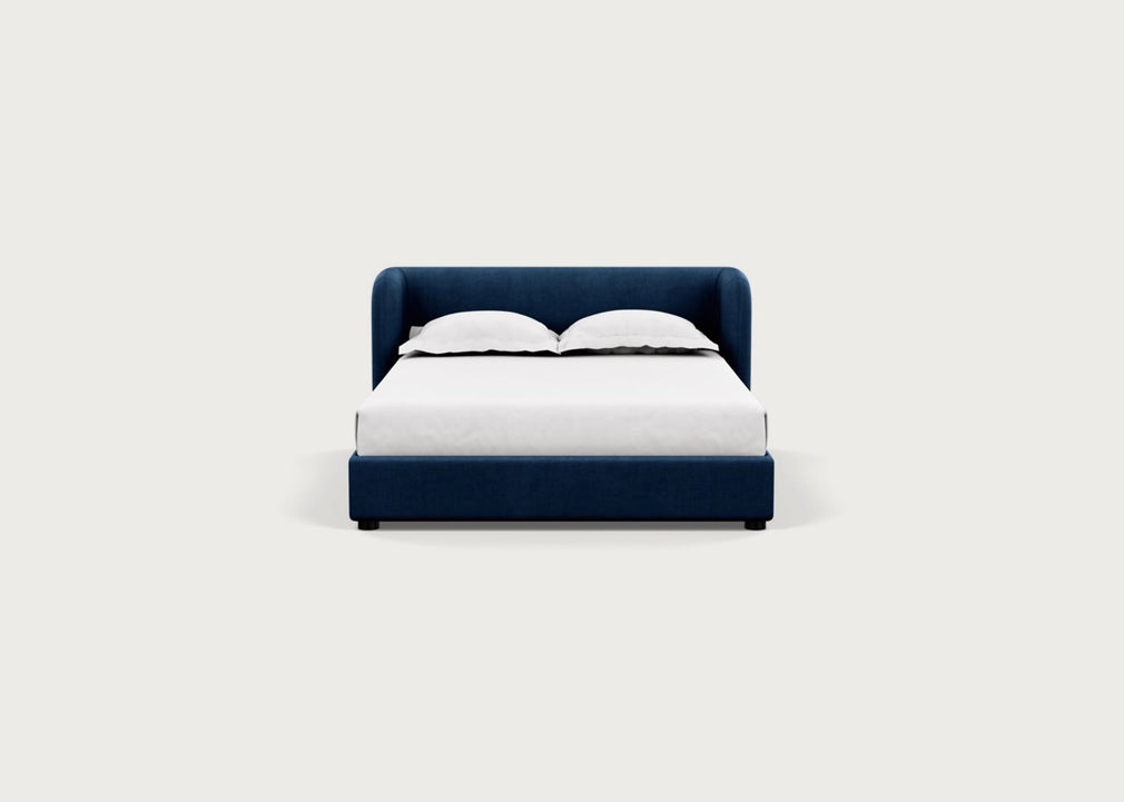 Group Bed Double / Capelo Linen-Cotton Inkspot