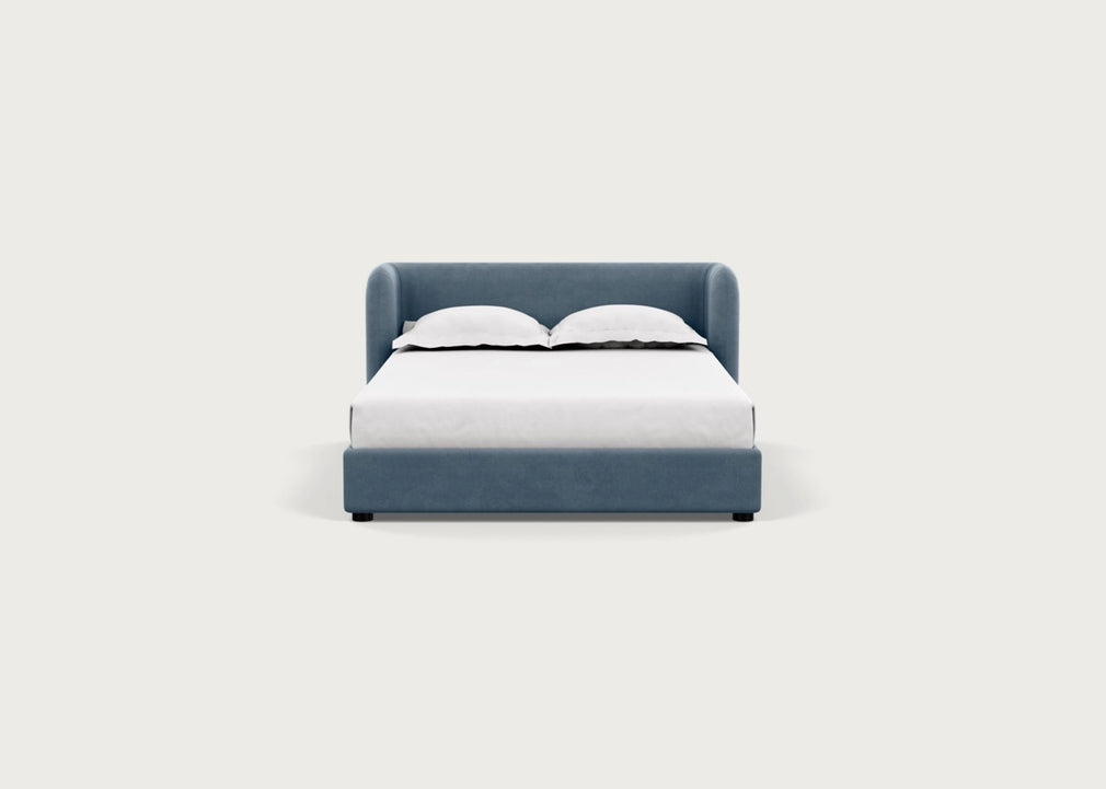 Group Bed Double / Capelo Linen-Cotton Mineral