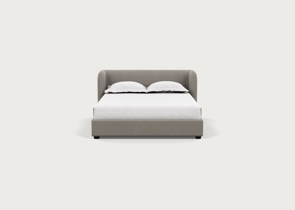 Group Bed Double / Broad Weave Pebble