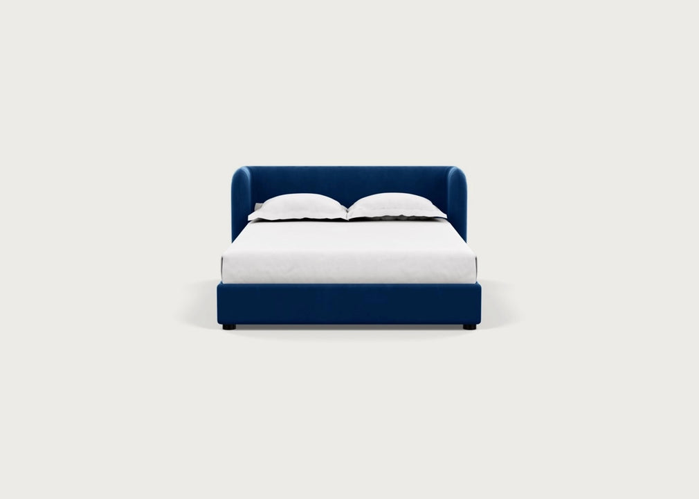 Group Bed Double / Velvet Petrol