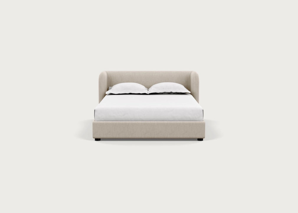 Group Bed Double / Broad Weave Putty