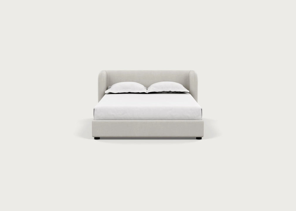 Group Bed Double / Capelo Linen-Cotton Sea Salt
