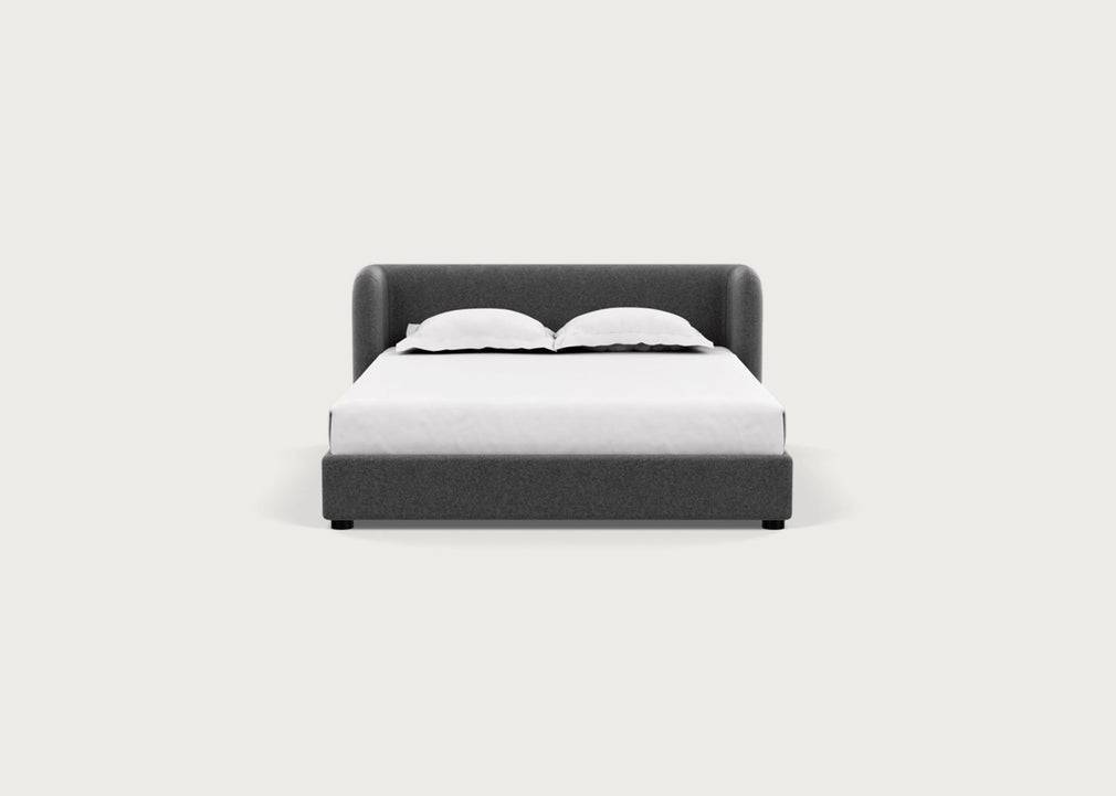 Group Bed King / Melton Wool Granite