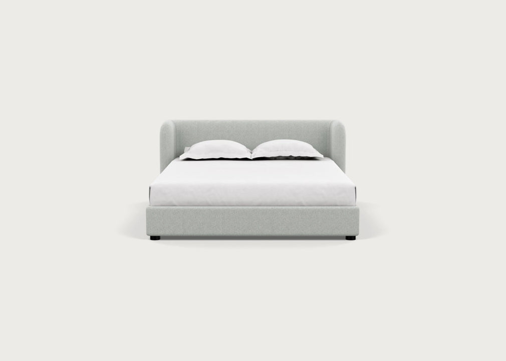 Group Bed King / Melton Wool Limestone