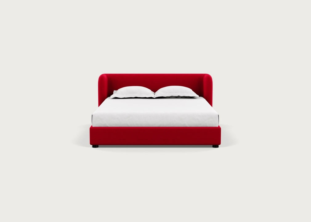 Group Bed King / Melton Wool Red Oxide