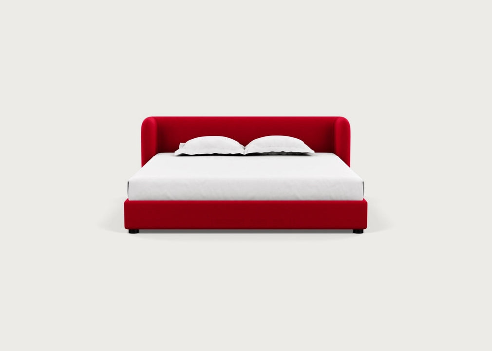 Group Bed Super King / Melton Wool Red Oxide
