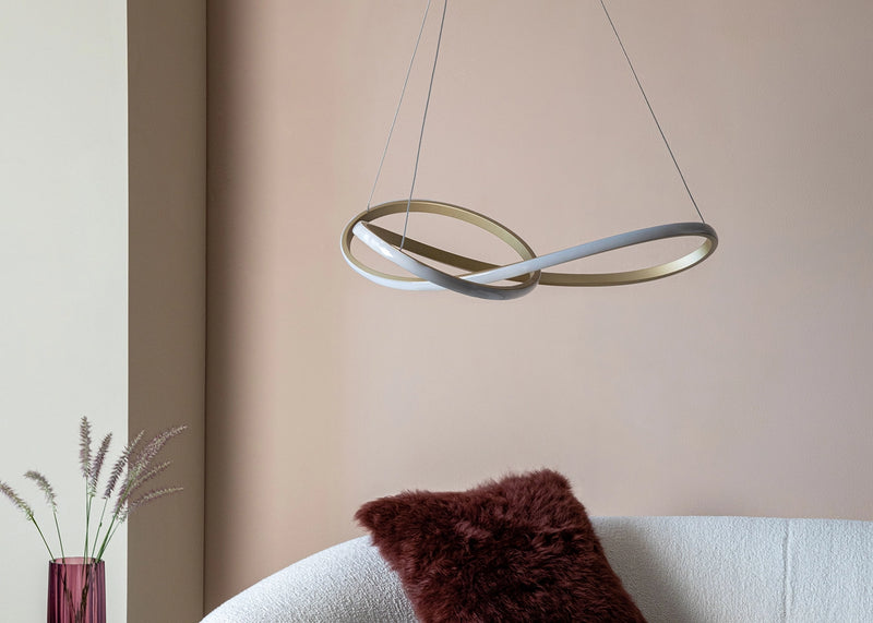 Ribbon LED Ceiling Light Gold