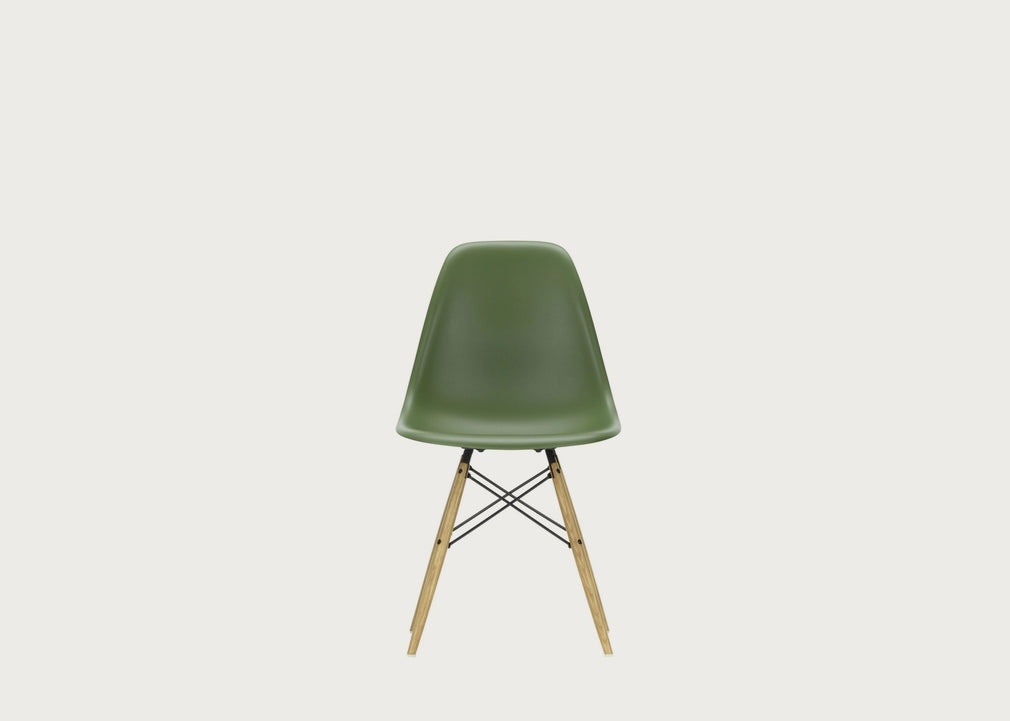 Eames Plastic Side Chair RE DSW Forest Green / DSW Ash Honey
