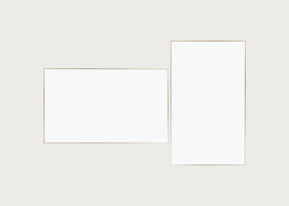 Fine Edge Mirror Rectangular Gold / 150cm / 90cm